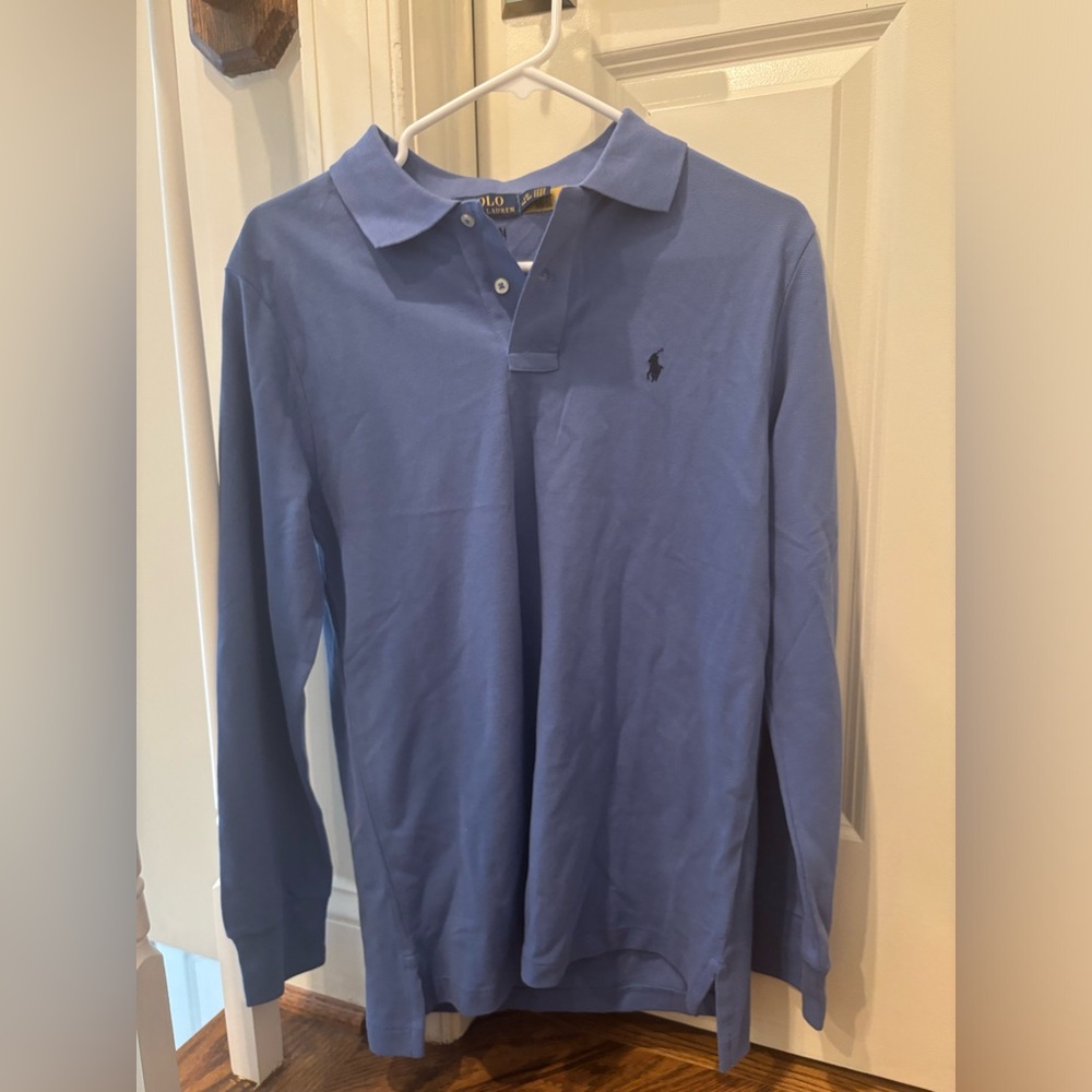 Polo Ralph Lauren Boys Cotton Mesh long sleeve polo shirt